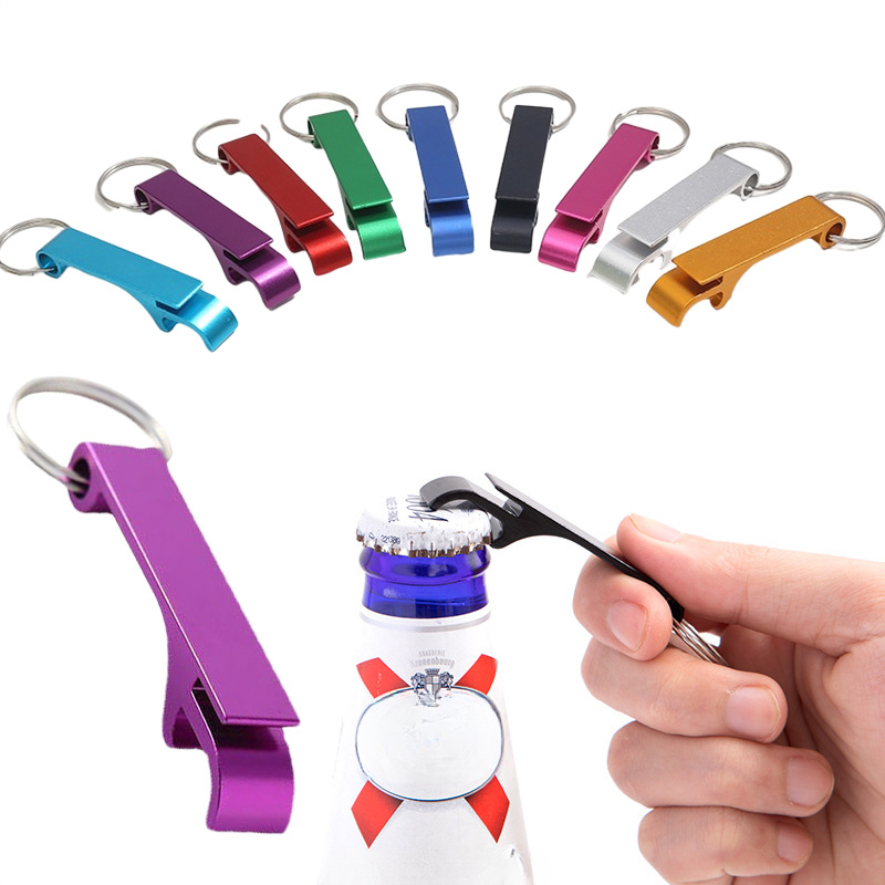 Beer Wine Hobby - 5Pcs Colored Aluminum Bottle Opener Keychains