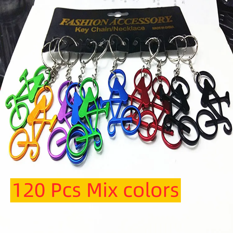 Wine Beer Mix - 120pcs Mixed Colors Bicycle Key Chains
