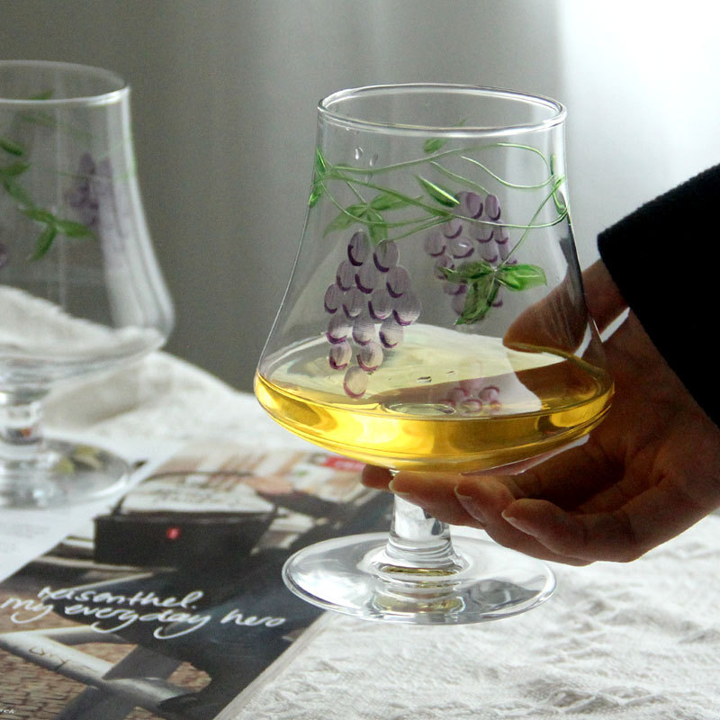 Vintage Red Wine Glass, Orange - Wine Beer Foot 评论和价格
