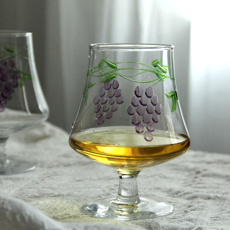 Vintage Red Wine Glass, Orange - Wine Beer Foot 评论和价格