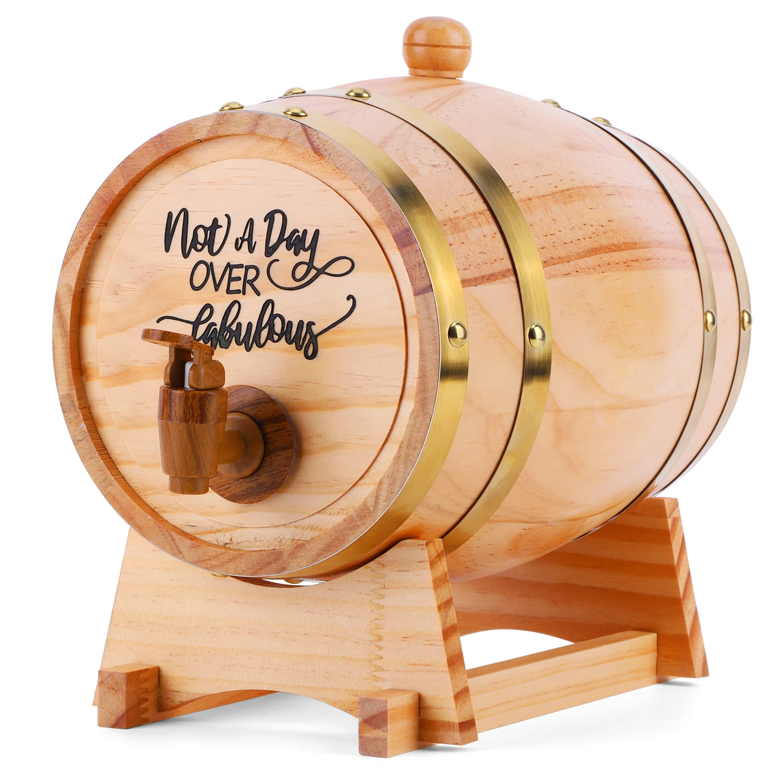 3L Wooden Whiskey Barrel with  - Wine Beer Tequila 评论和价格