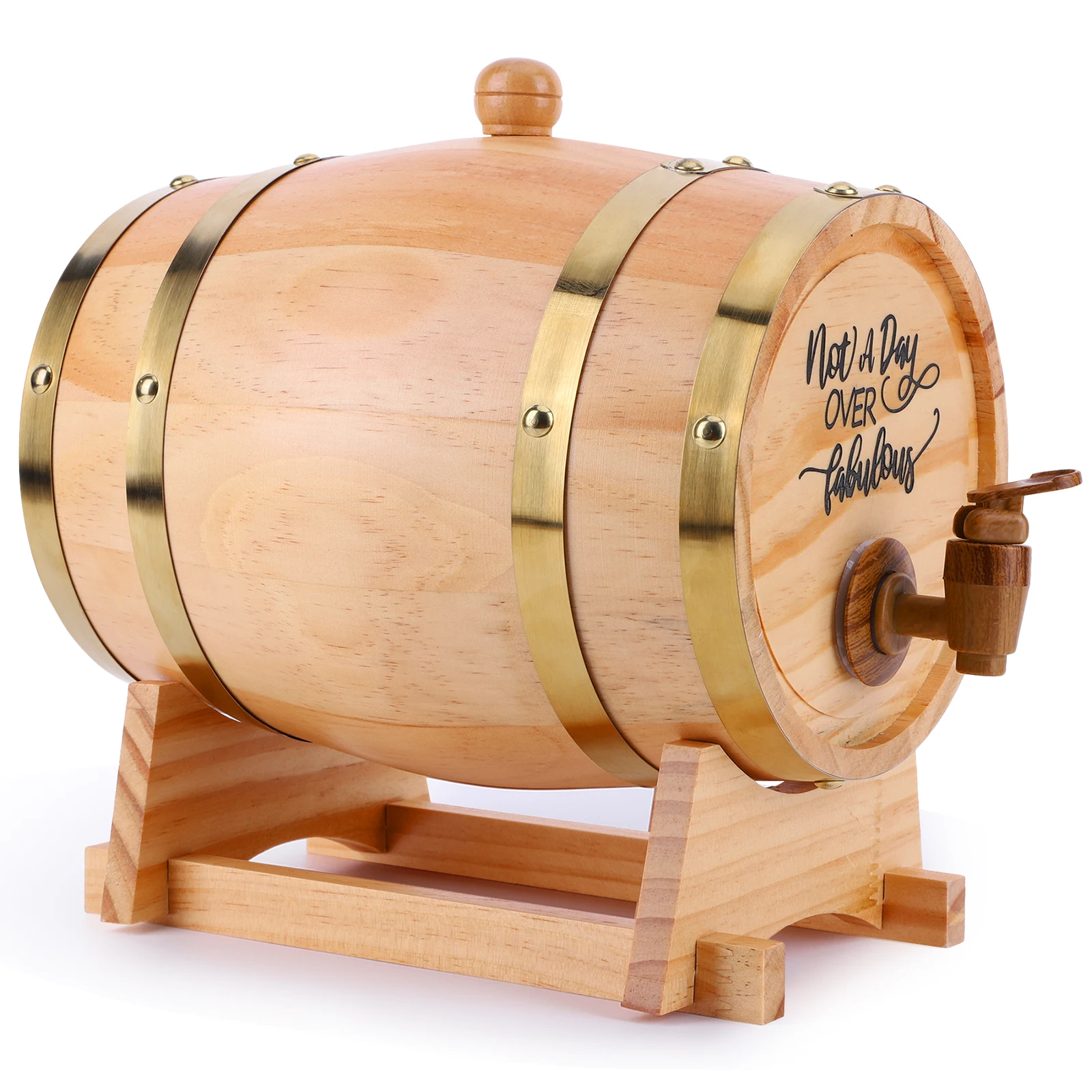 3L Wooden Whiskey Barrel with  - Wine Beer Tequila 评论和价格