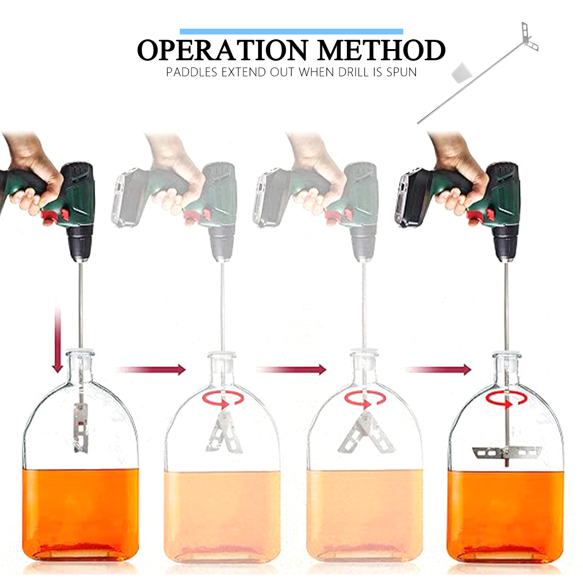 Beer Degassing Stirrer Paddle, - Wine Beer Mix 评论和价格
