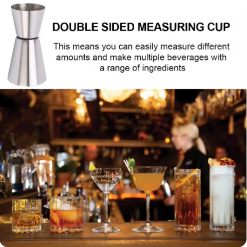 2PCS 30/60ml Cocktail Wine Sha - Spirit Measure Jigger 评论和价格