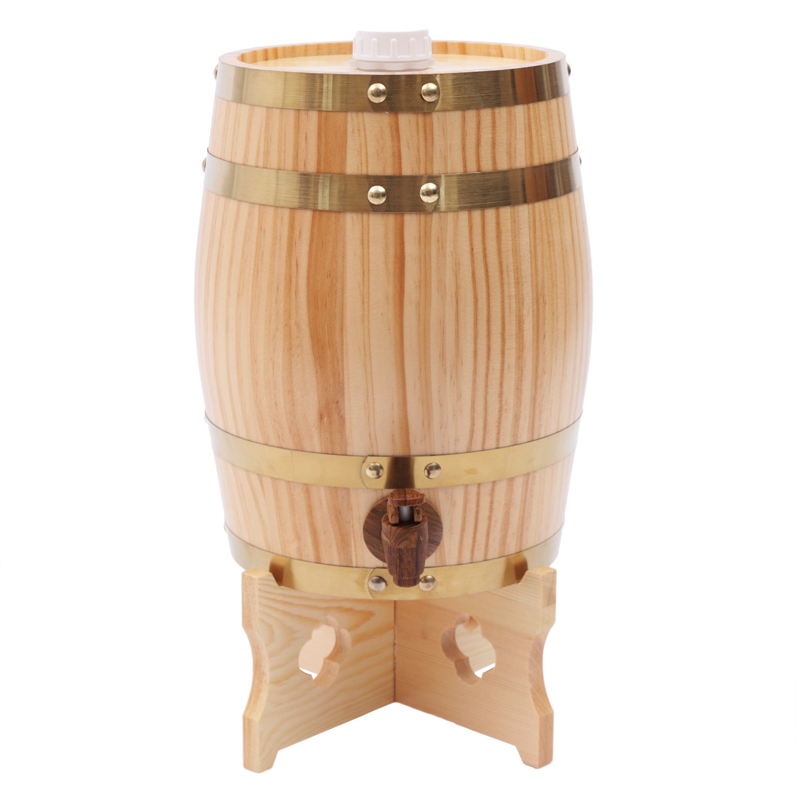Vertical Pine Wooden Wine Barr - Wine Beer Tequila 评论和价格