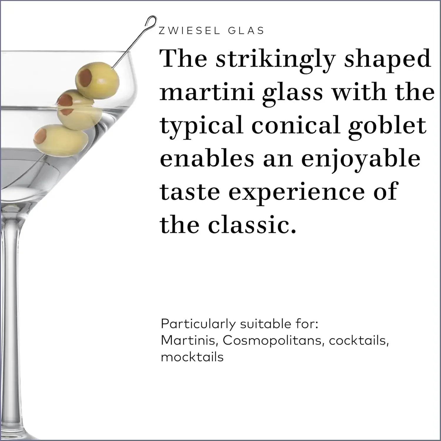 Pure Martini Glass (Set of 6), - Wine Glass Set Crystal 评论和价格