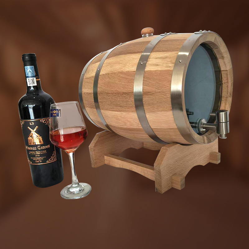 3L Visual Wood Wine Barrel Vin - Beer Wine Hobby 评论和价格