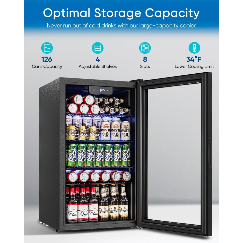 US Shipping Mini Fridge 3.2 Cu - Wine Beer Fridge Small 评论和价格