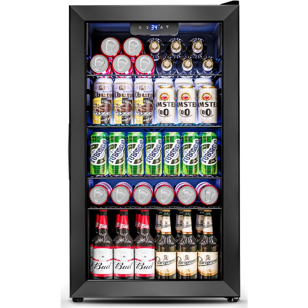 US Shipping Mini Fridge 3.2 Cu - Wine Beer Fridge Small 评论和价格
