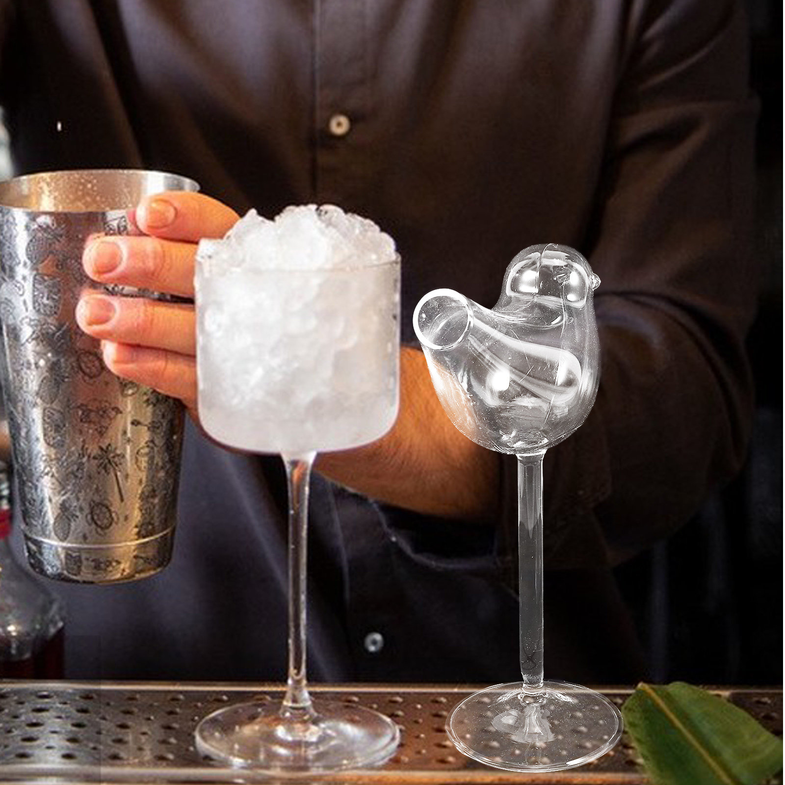 4Pcs Smoke Cocktail Glasses Se - Wine Glass Set Crystal 评论和价格