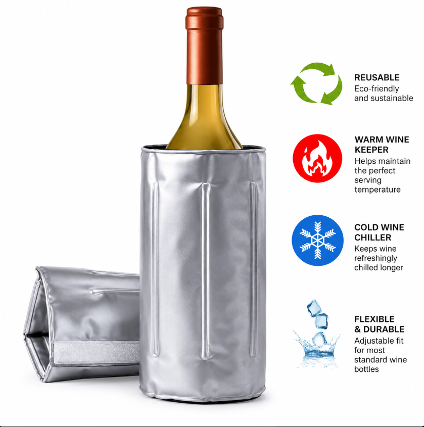 Insulated Wine Cooler Sleeve S - Wine Beer Tequila 评论和价格
