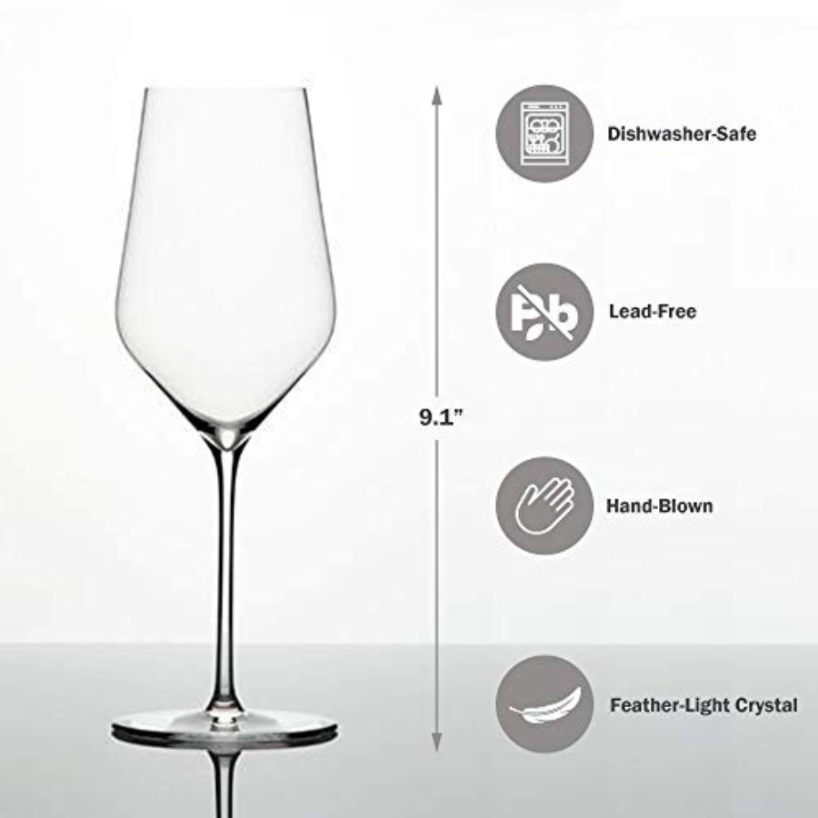 Denk'Art White Wine Glass made - Wine Glass Set Crystal 评论和价格