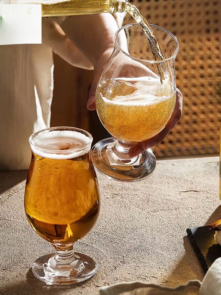  Glass High Foot Beer Mug Cola - Wine Beer Foot 评论和价格