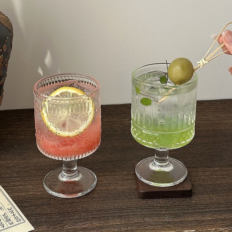 4pcs Set Vintage Embossed Mixe - Wine Beer Mix 评论和价格