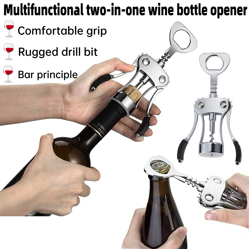 Manual 2-in-1 wine opener, pra - Wine Beer Opener 评论和价格