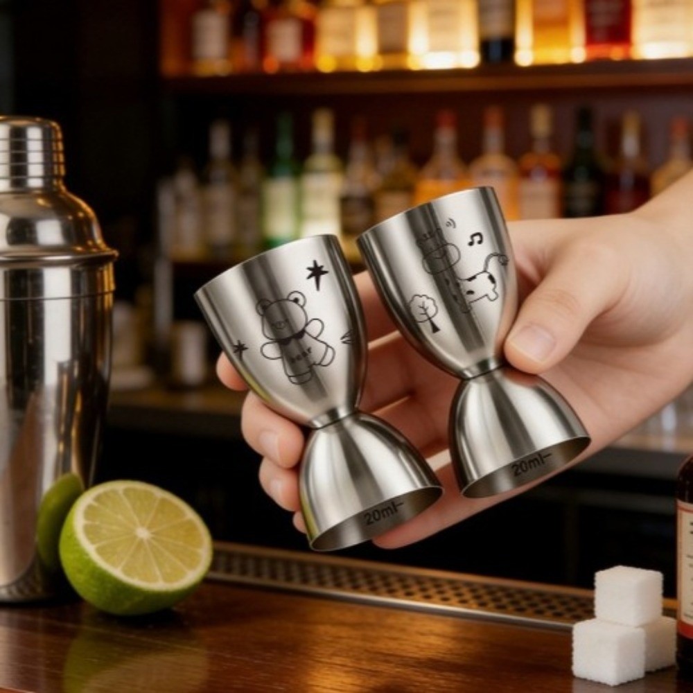30/60ML Stainless Steel Jigger - Spirit Measure Jigger 评论和价格