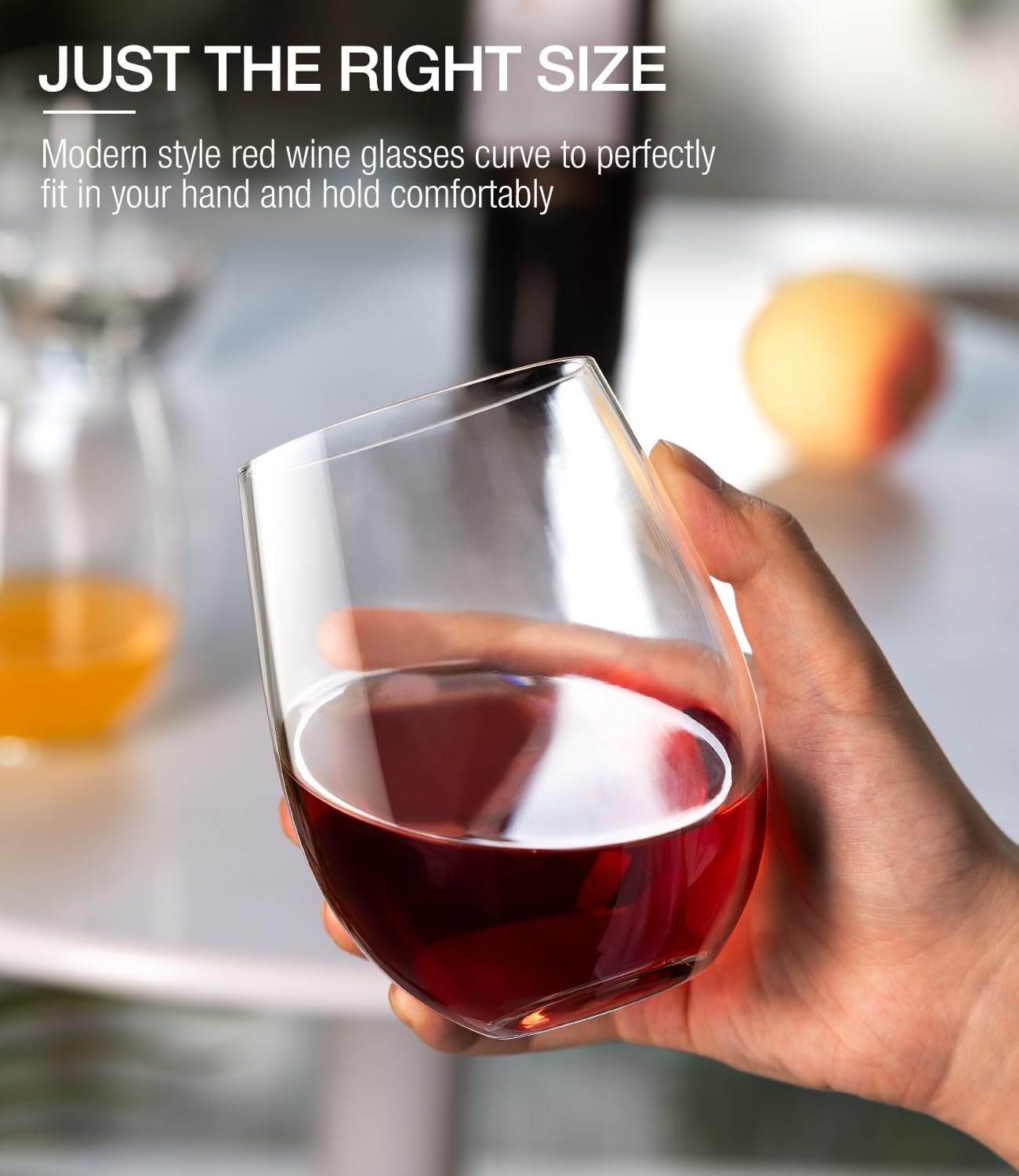 Stemless Wine Glasses Set of 4 - Wine Glass Set Crystal 评论和价格