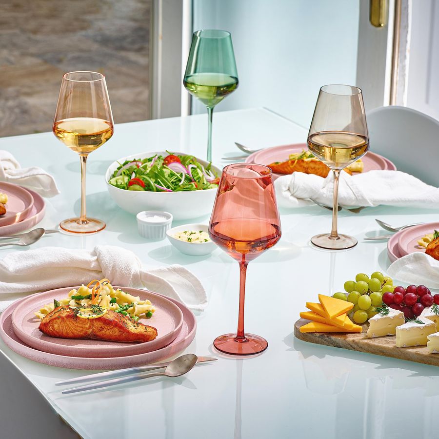 Cordial Glasses Set of 6, 18oz - Wine Glass Set Crystal 评论和价格