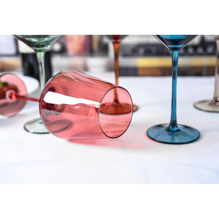 Cordial Glasses Set of 6, 18oz - Wine Glass Set Crystal 评论和价格