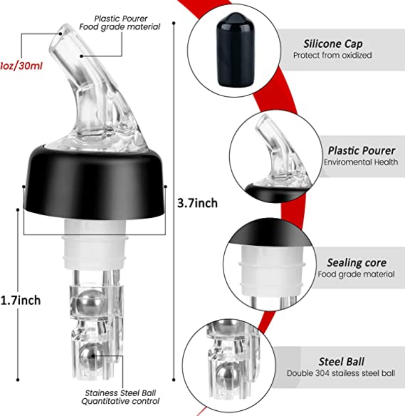 30 ml Automatic Measured Bottl - Spirit Measure Jigger 评论和价格