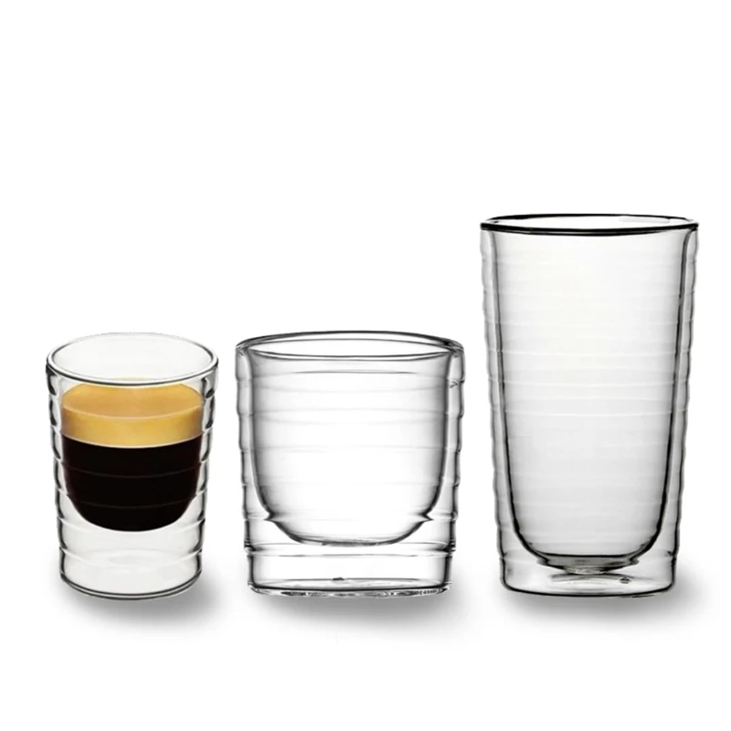 Handmade Double Wall Glass Cup - Wine Beer Tequila 评论和价格