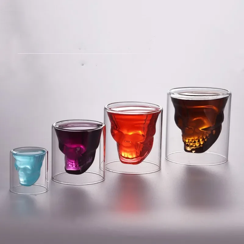 Double Wall Skull Head Crystal - Wine Beer Tequila 评论和价格