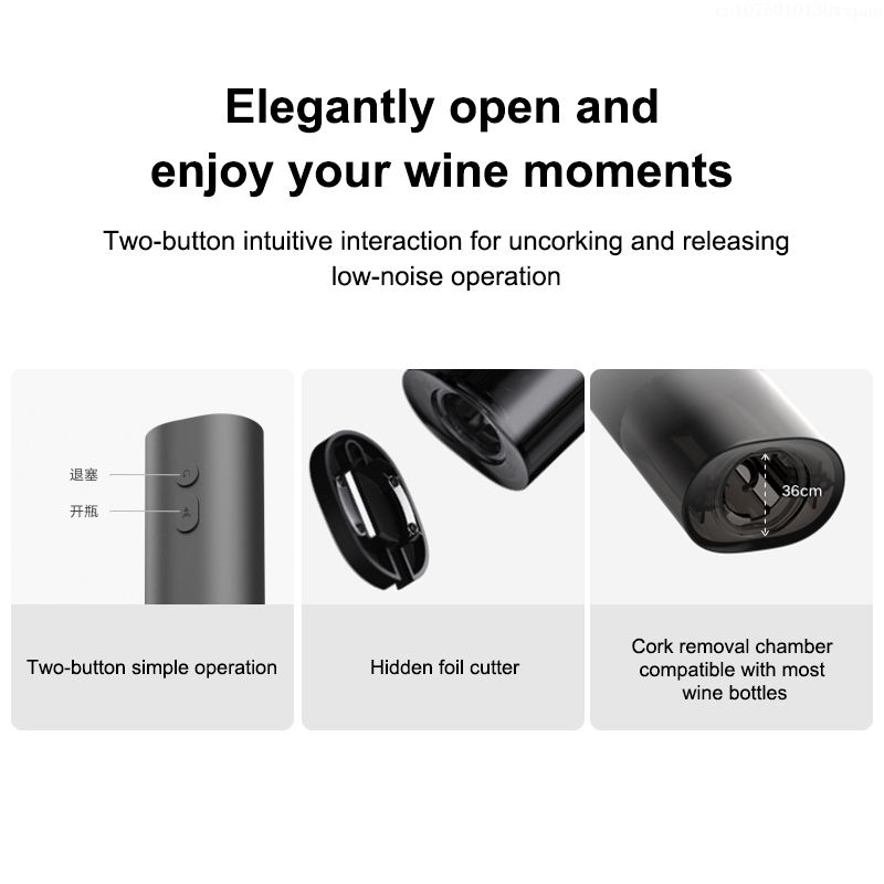 MIJIA Electric Wine Opener Bat - Beer Wine Hobby 评论和价格