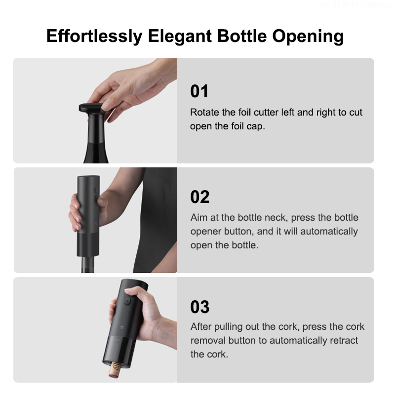 MIJIA Electric Wine Opener Bat - Beer Wine Hobby 评论和价格