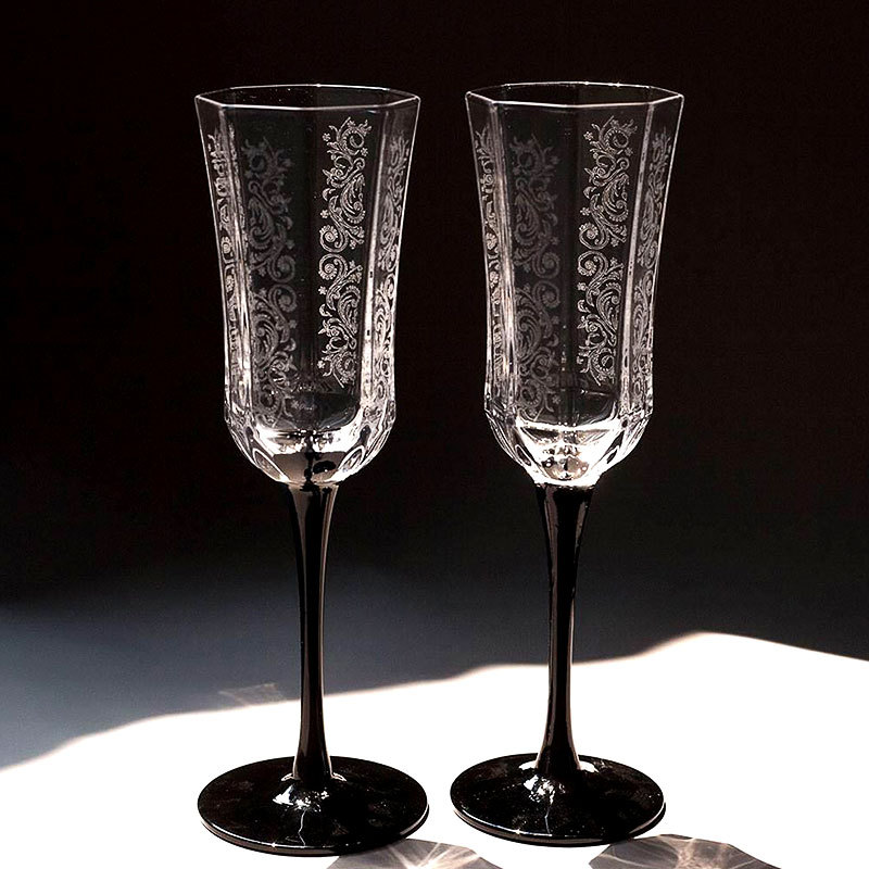 French Vintage Champagne Glass - Wine Glass Set Crystal 评论和价格