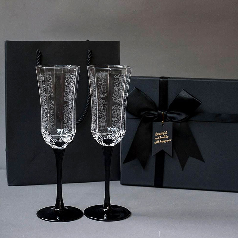 French Vintage Champagne Glass - Wine Glass Set Crystal 评论和价格