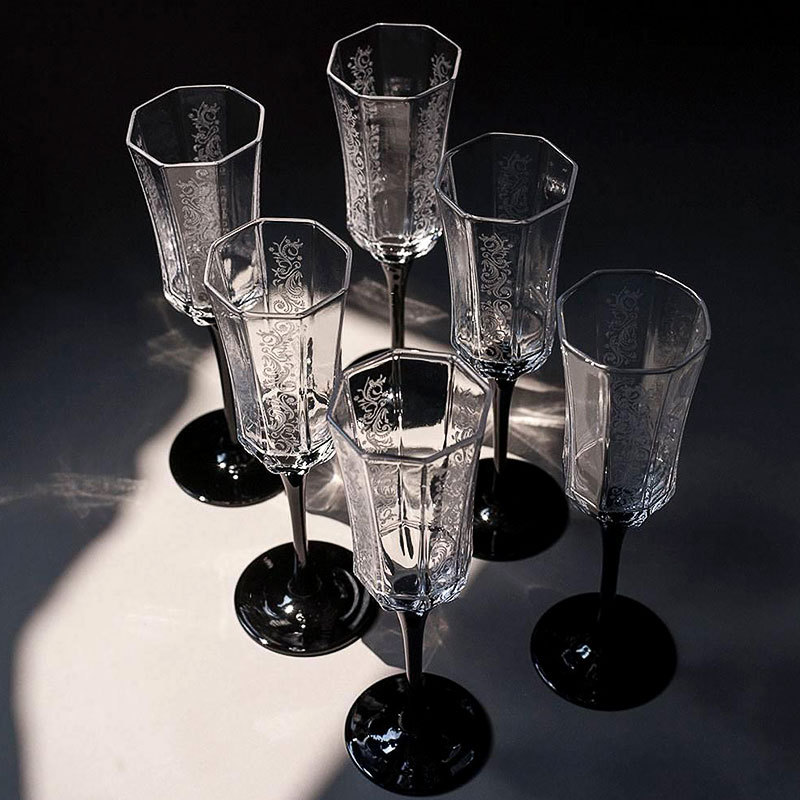 French Vintage Champagne Glass - Wine Glass Set Crystal 评论和价格