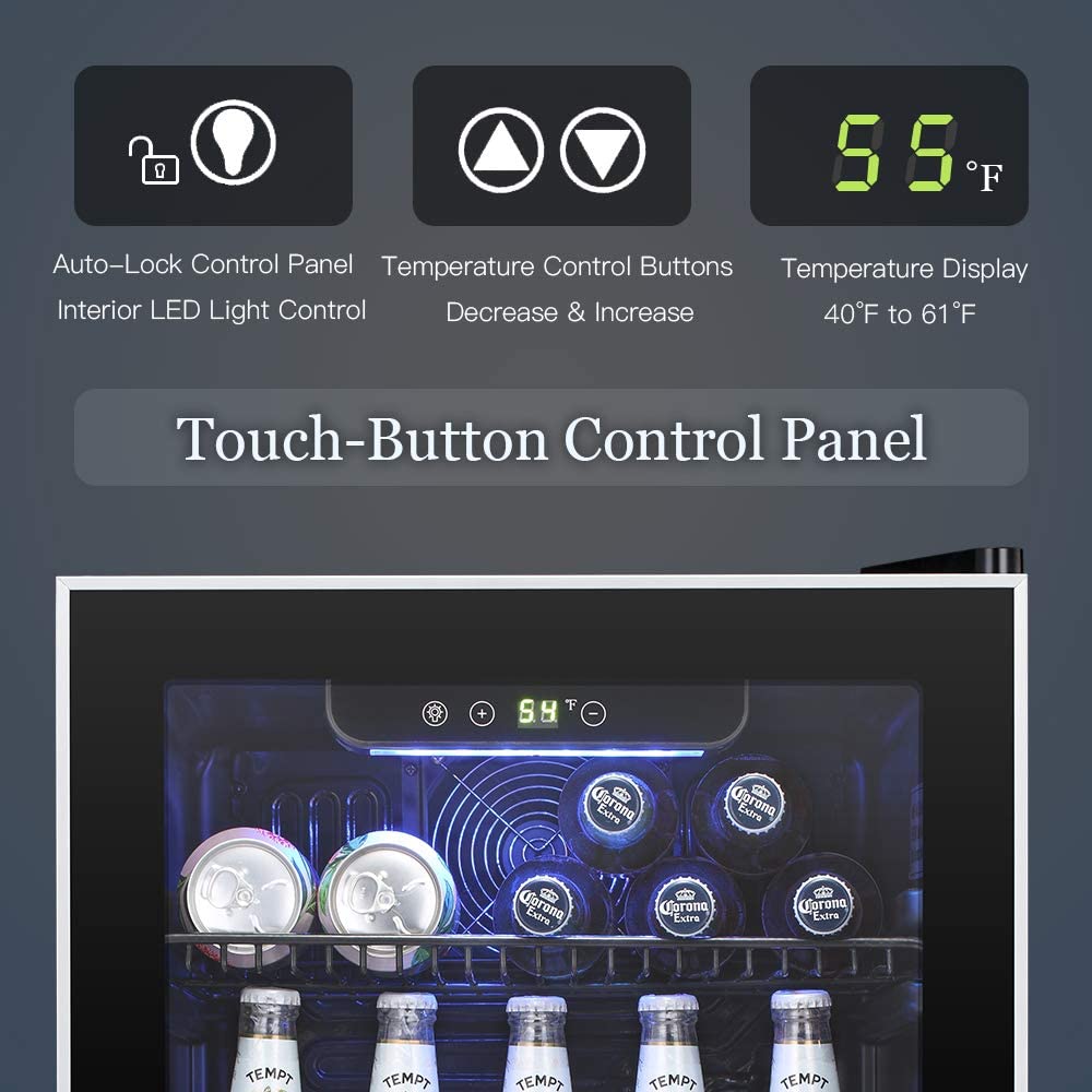 Beverage Refrigerator Cooler - - Wine Beer Fridge Small 评论和价格