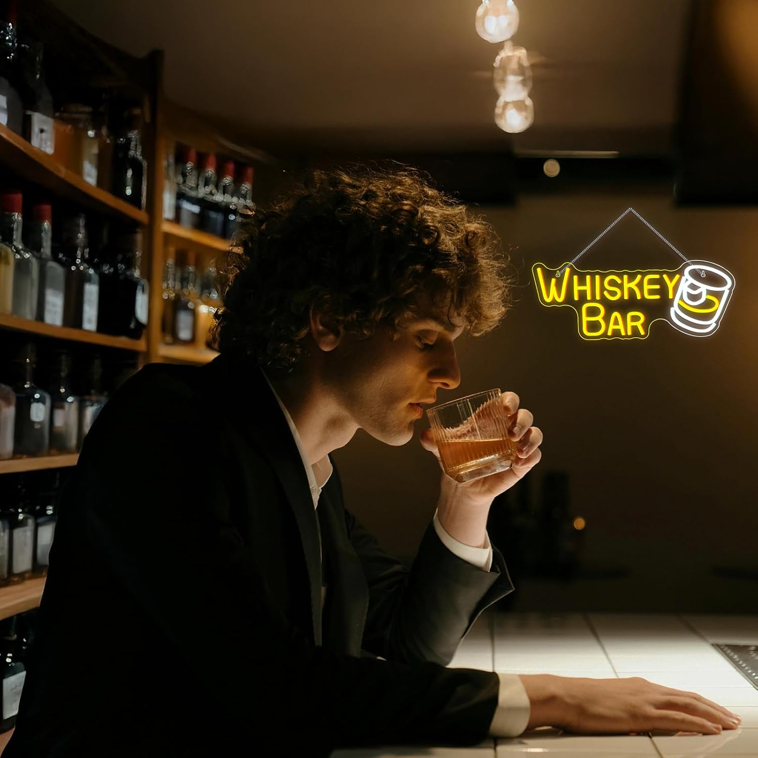 Bar Neon Sign Bussiness Art Wa - Wine Beer Usa 评论和价格