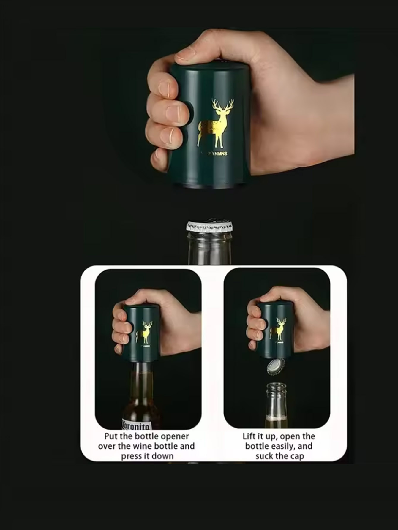 1Pcs Automatic Beer Bottle Ope - Wine Beer Opener 评论和价格