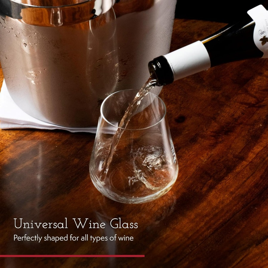 Stemless Crystal Wine Glasses  - Wine Glass Set Crystal 评论和价格
