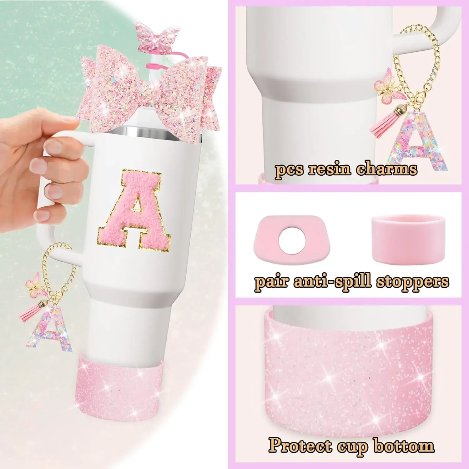 8PCS Cup Accessories Set for S - Bottle Stopper Set 评论和价格
