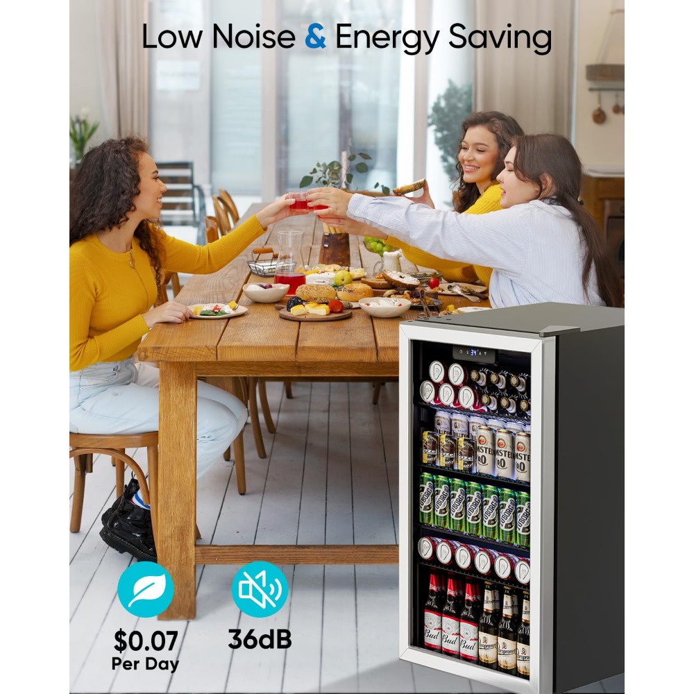 3.2 Cu.Ft Mini Fridge with Gla - Wine Beer Fridge Small 评论和价格