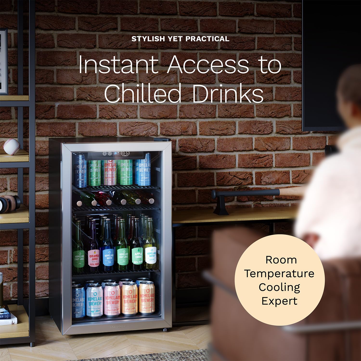 Beverage Refrigerator and Cool - Wine Beer Fridge Small 评论和价格