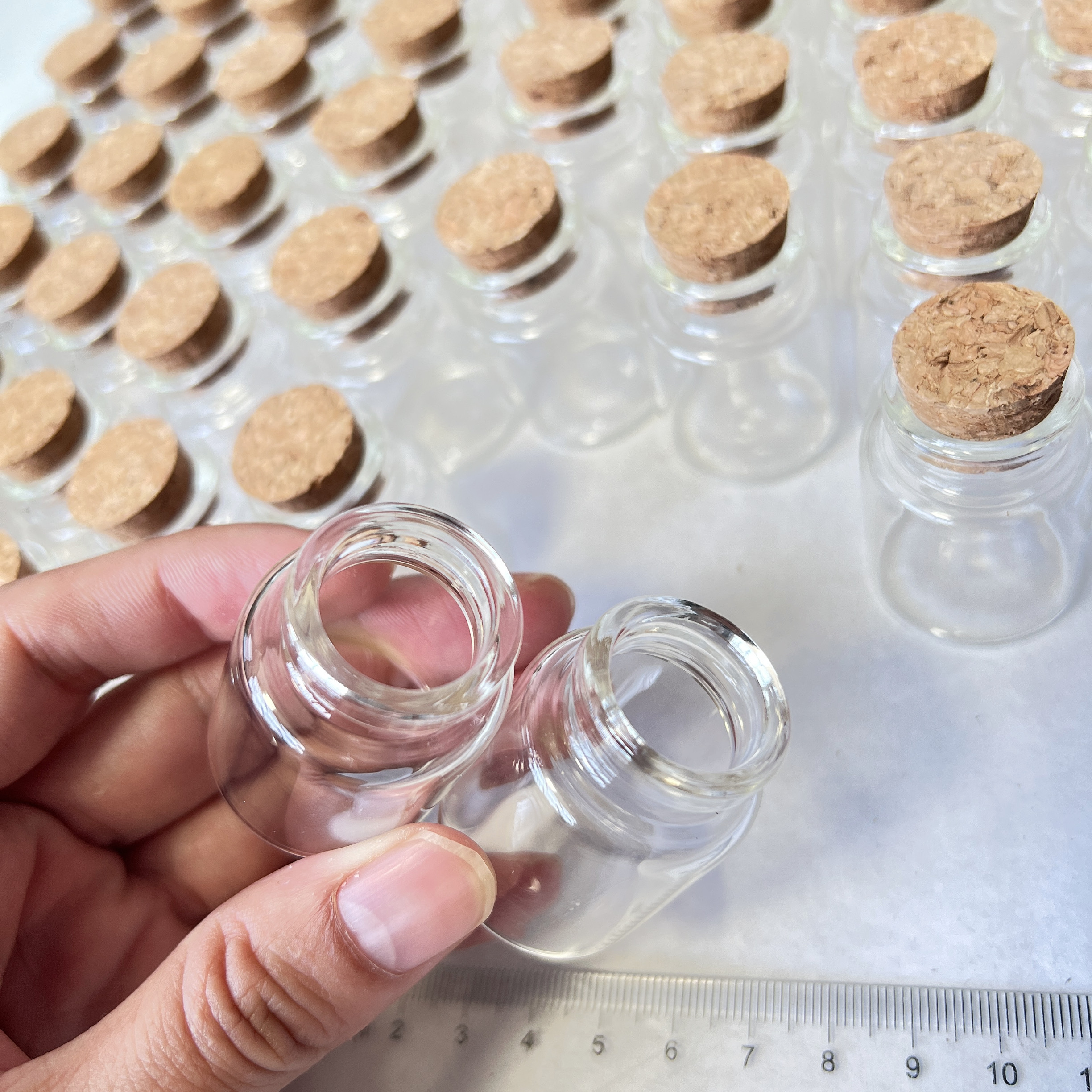 30/100 Pcs 15ml Glass Bottles  - Bottle Stopper Set 评论和价格