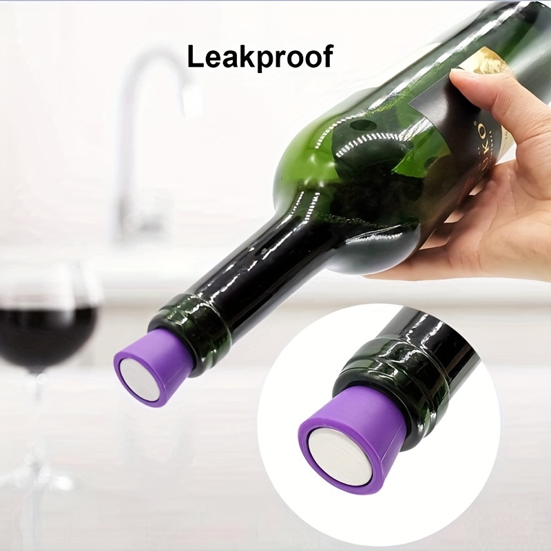 Silicone Wine Stopper Set Leak - Bottle Stopper Set 评论和价格