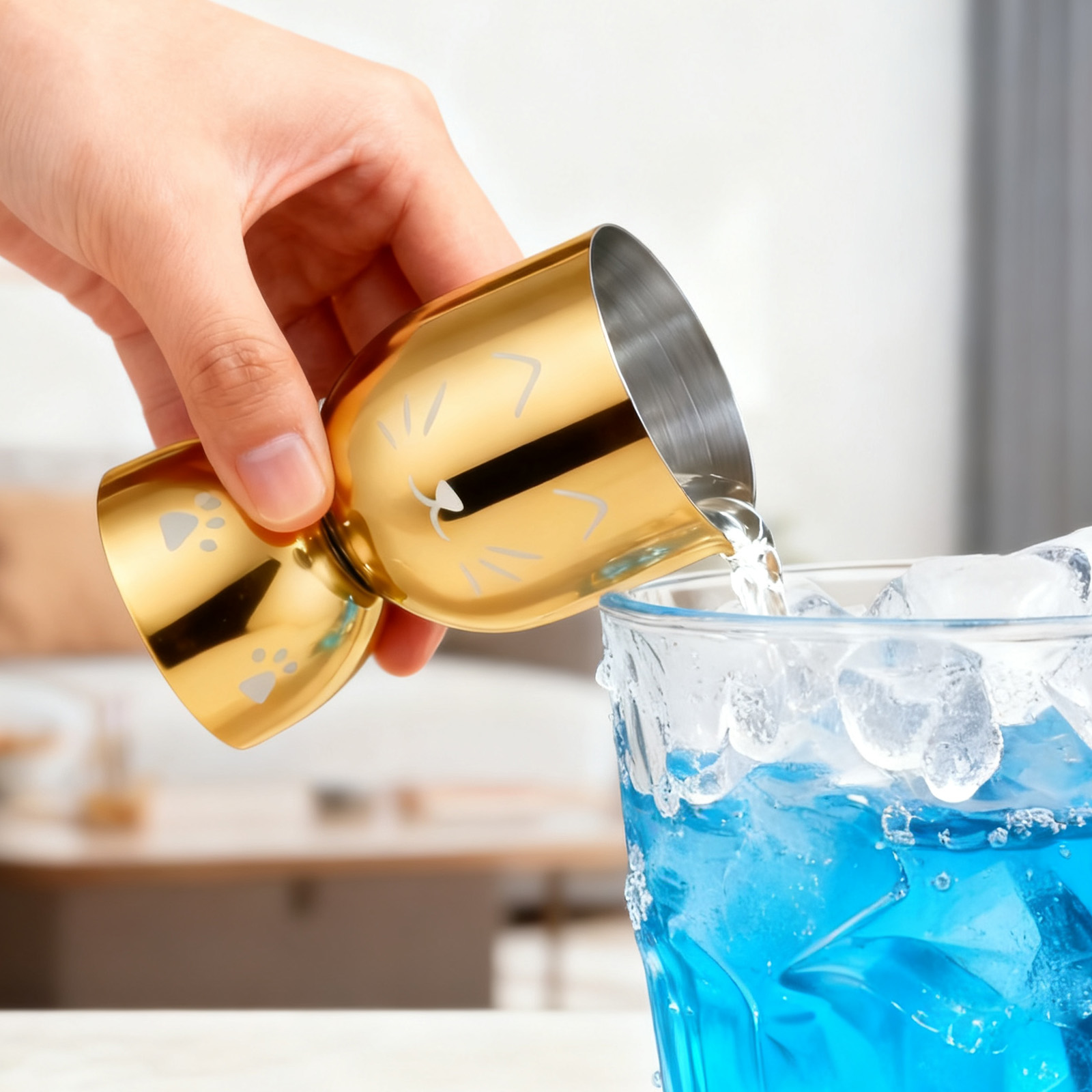 20/40ml Cocktail Bar Stainless - Spirit Measure Jigger 评论和价格