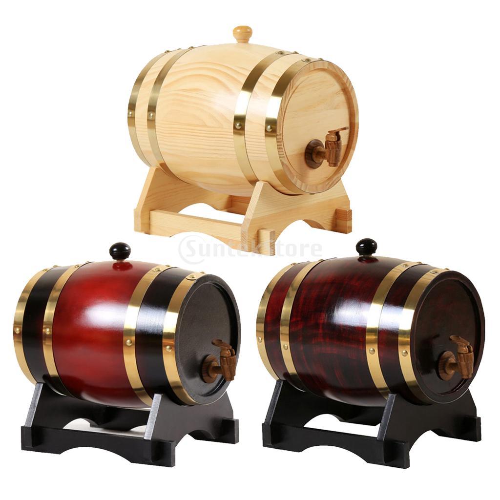 Vintage 3L/1.5L Pine Wine Barr - Wine Beer Tequila 评论和价格
