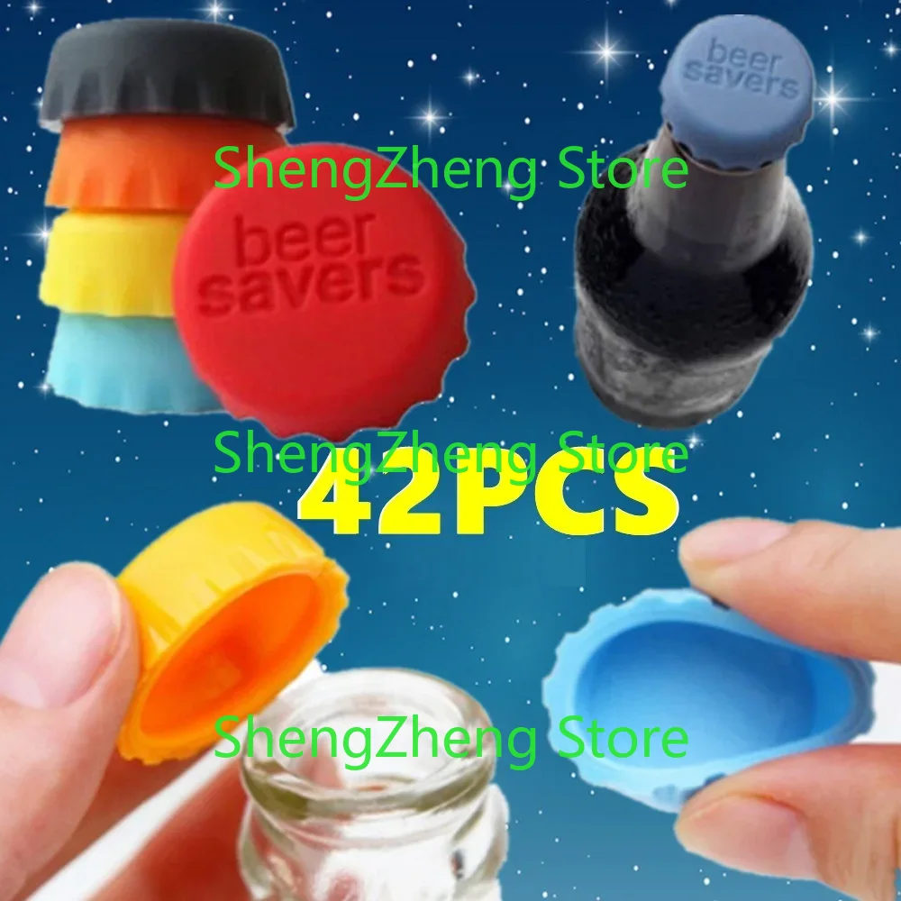 42Pcs Reusable Mix-colored Sil - Wine Beer Mix 评论和价格