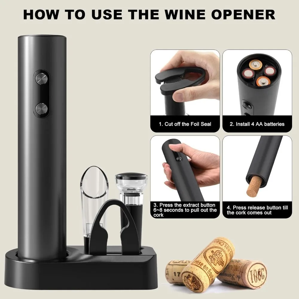 Electric Wine Bottle Opener Se - Wine Beer Opener 评论和价格