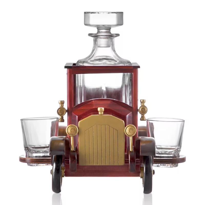 Modern Car Shaped Wine Decante - Wine Glass Set Crystal 评论和价格