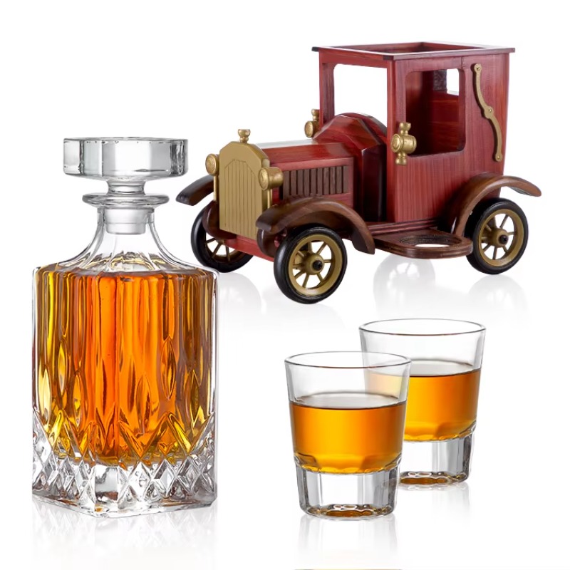 Modern Car Shaped Wine Decante - Wine Glass Set Crystal 评论和价格