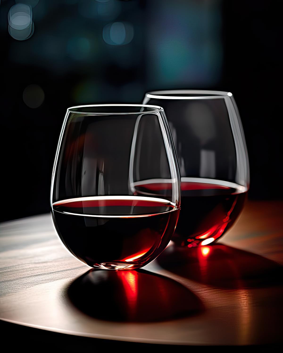 Stemless Wine Glasses Set of 4 - Wine Glass Set Crystal 评论和价格