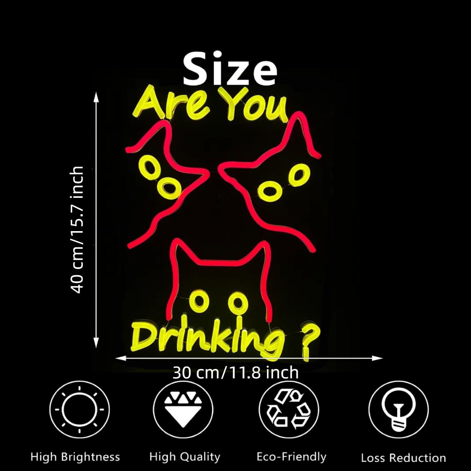 Are You Dringking Neon Sign Ca - Wine Beer Usa 评论和价格