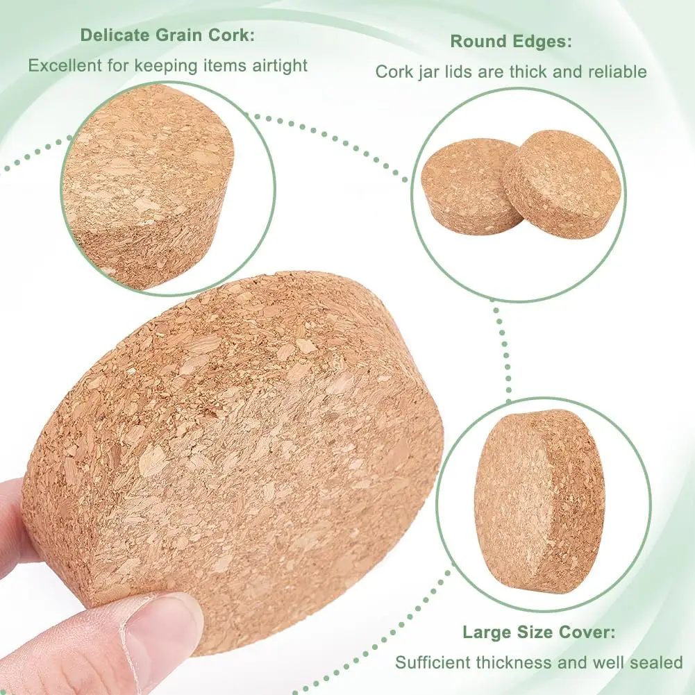 1-4Pcs Large Cork Stoppers for - Bottle Stopper Set 评论和价格