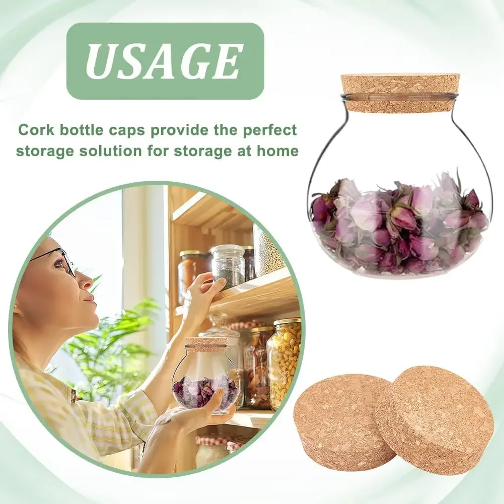 1-4Pcs Large Cork Stoppers for - Bottle Stopper Set 评论和价格